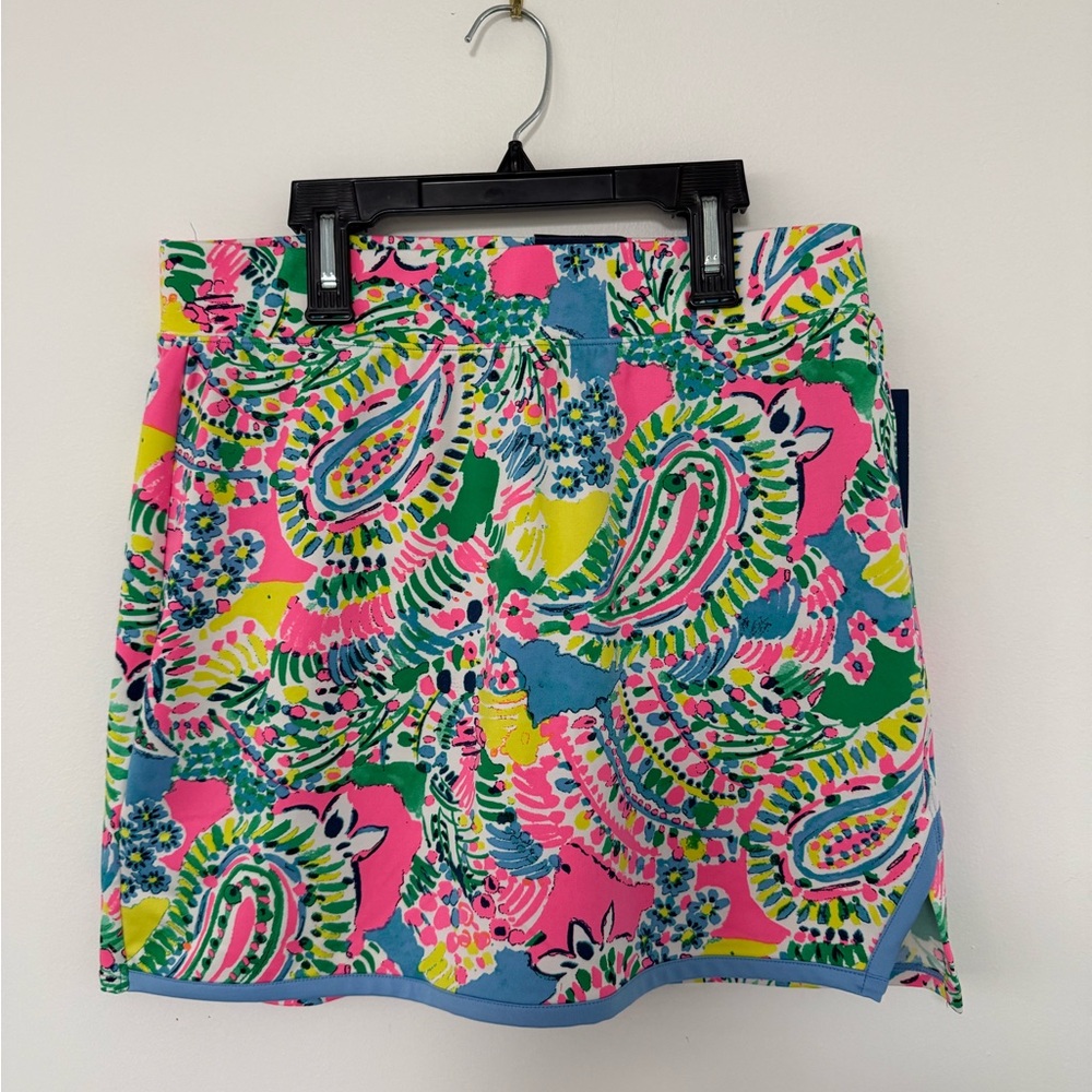 Crown & Ivy Paisley Skort (size M) in Pink, Green, and Yellow